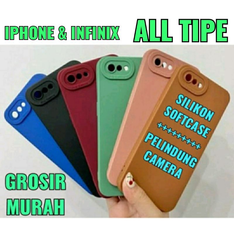 Silikon Softcase Pro Camera IphoneX,XR,XSMAX,6,6+,7,7+,11,14,14 MAX,14PRO,14PROMAX INFINIXHOT9,HOT9PLAY,HOT10S,HOT10PLAY,HOT11PLAY,HOT12,HOT12I,HOT12PLAY,SMART5,SMART6