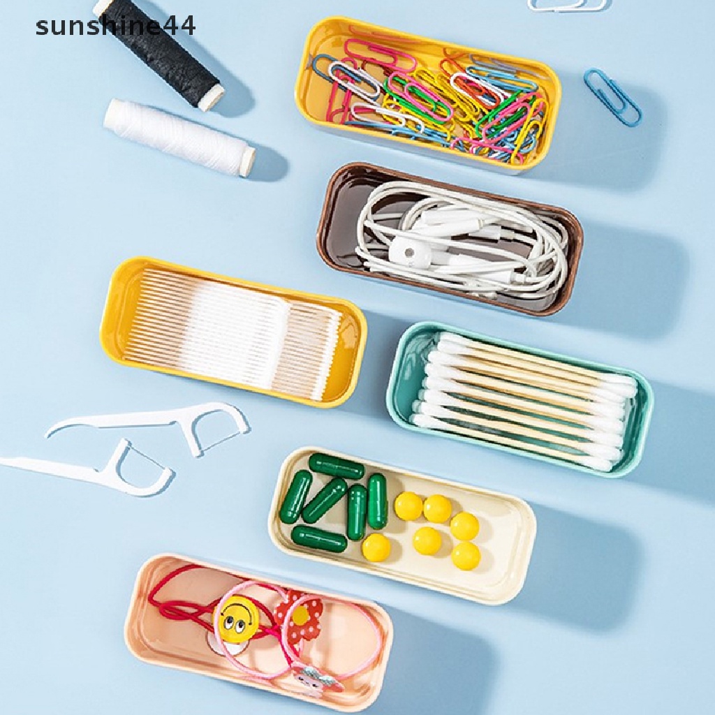 Sunshine Ins Kotak Organizer Cotton Bud / Kapas Portable Anti Debu Untuk Travel