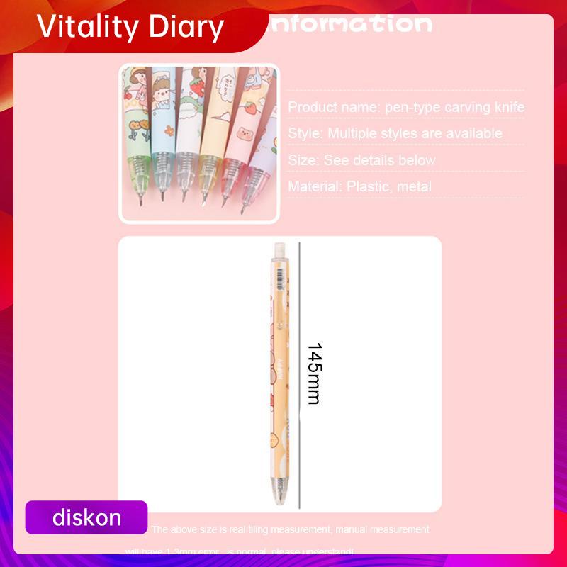 

【COD❤️】Pemotong Seni Pena Tekan Lucu Pemotong Kertas Kartun Portabel Pemotong Kertas Scrapbook Sederhana VDY