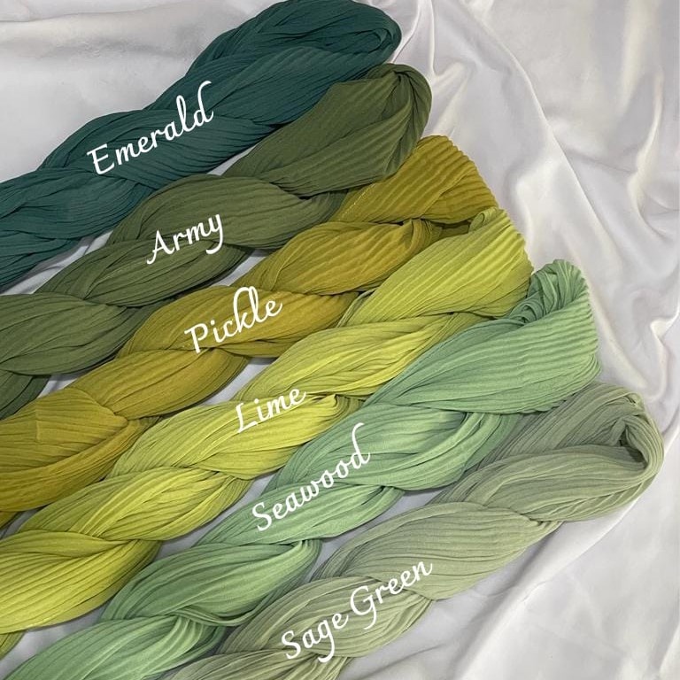 Kerudung AZARA Pashmina Plisket