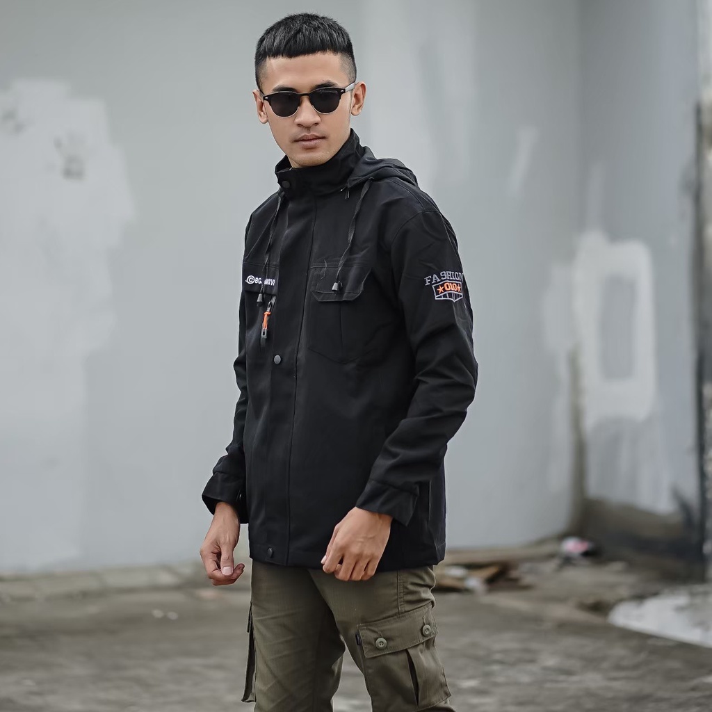 Jaket Parka Pria Casual Jacket Canvas Seleting Saku Dalam Kings BGRS