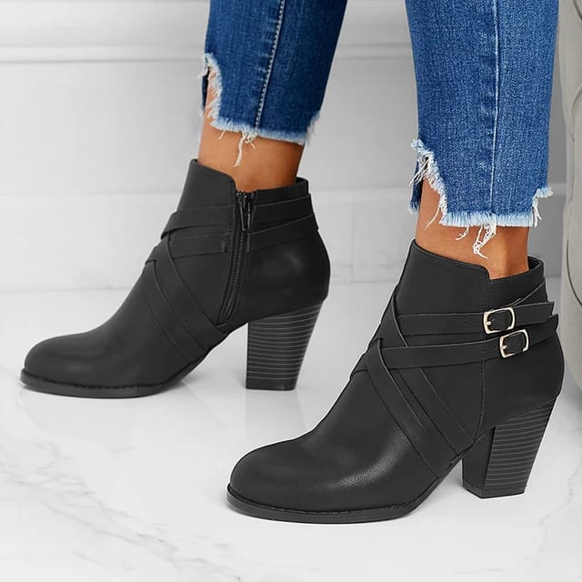 KC Sepatu Angkle Boots Wanita // Sepatu Wanita Heels //Sepatu Big SIZE