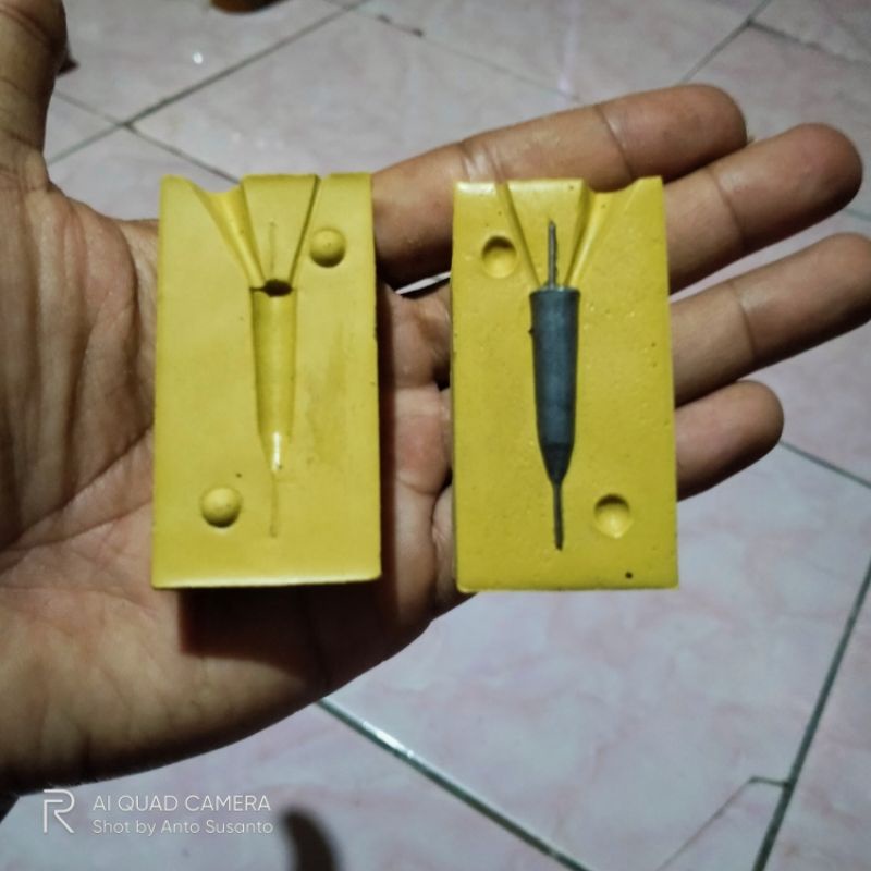 Moulding Cetakan Timah Pancing Udang 7g