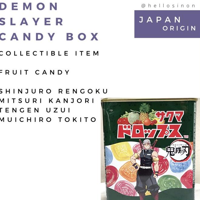

TERLARIS Demon Slayer Candy Fruit Box Permen Sakuma Drops /PERMEN LUNAK/PERMEN VIRAL/PERMEN MILO/PERMEN YUPI/PERMEN JADUL/PERMEN KARET