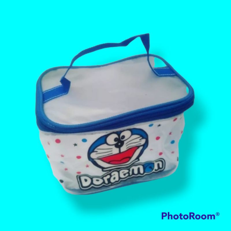 Washbag Tas Kosmetik Plastik Mika Transfaran Ukuran 17x13x12