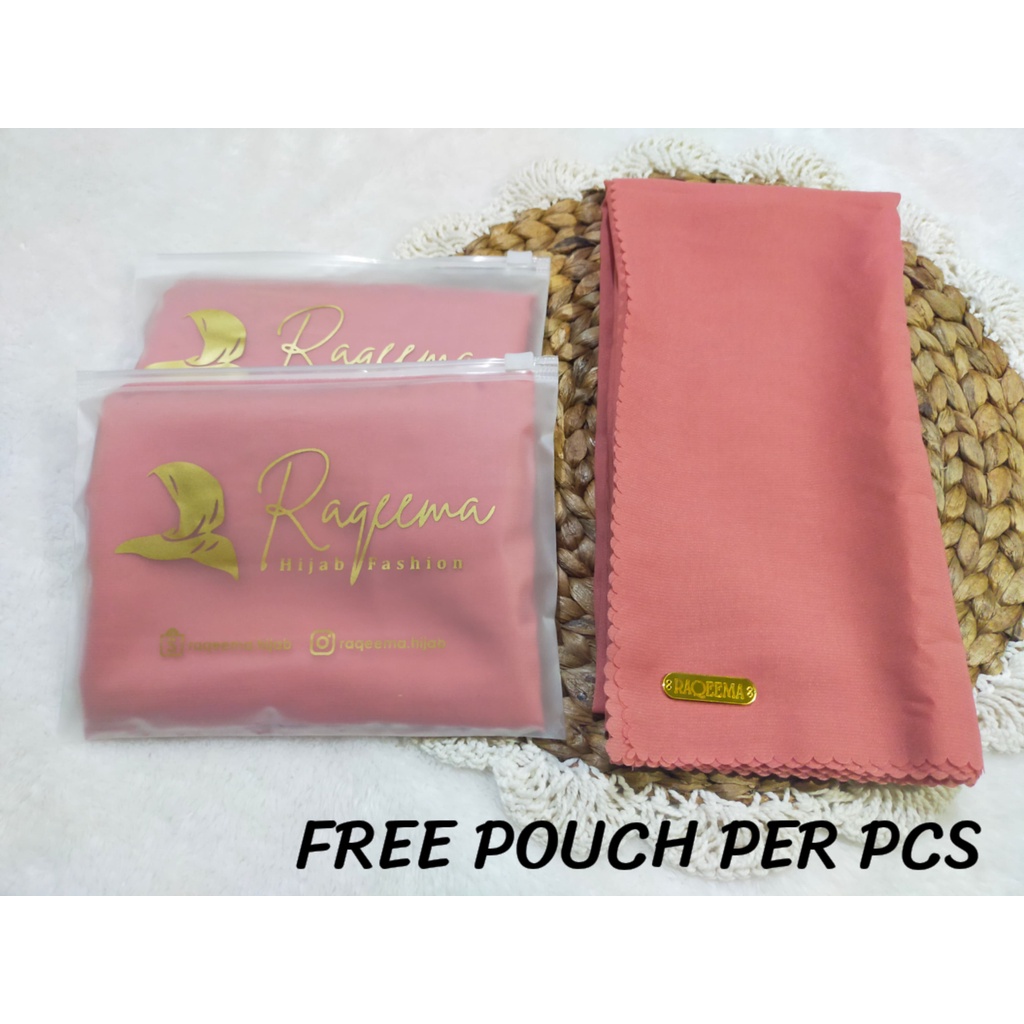 HIJAB LASERCUT BELLA SQUARE PREMIUM SEGI EMPAT POLOS By Raqeema