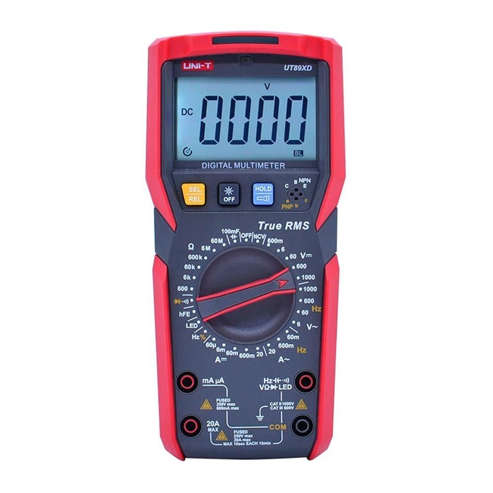 Top Digital Multimeter Multifungsi Multimeter Multifungsi Auto-Ranging Ukur Suhu/LED Tester AC/DC Ammeter