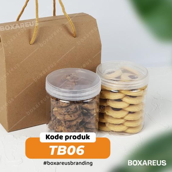 

Box Toples Kue Kering Packaging Kotak Cookies Kemasan | TB06 Brown