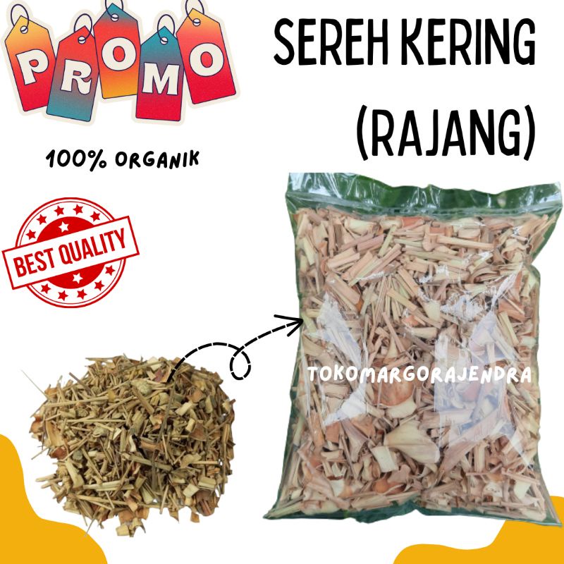

Sereh Kering 1kg Lemongrass Rajang Kering Organik