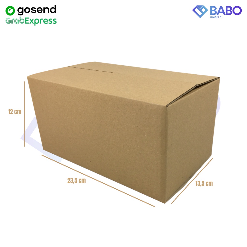 

KARDUS|KOTAK|KARTON|PACKAGING 23,5x13,5x12 cm MURAH (Kardus 23.5 x 13.5 x 12 cm)