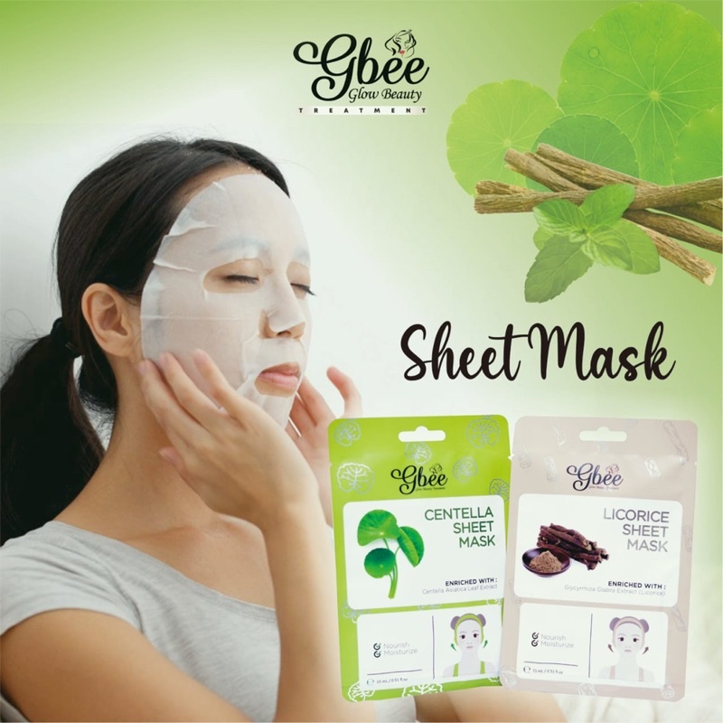 SHEET MASK BY GBEE GLOW