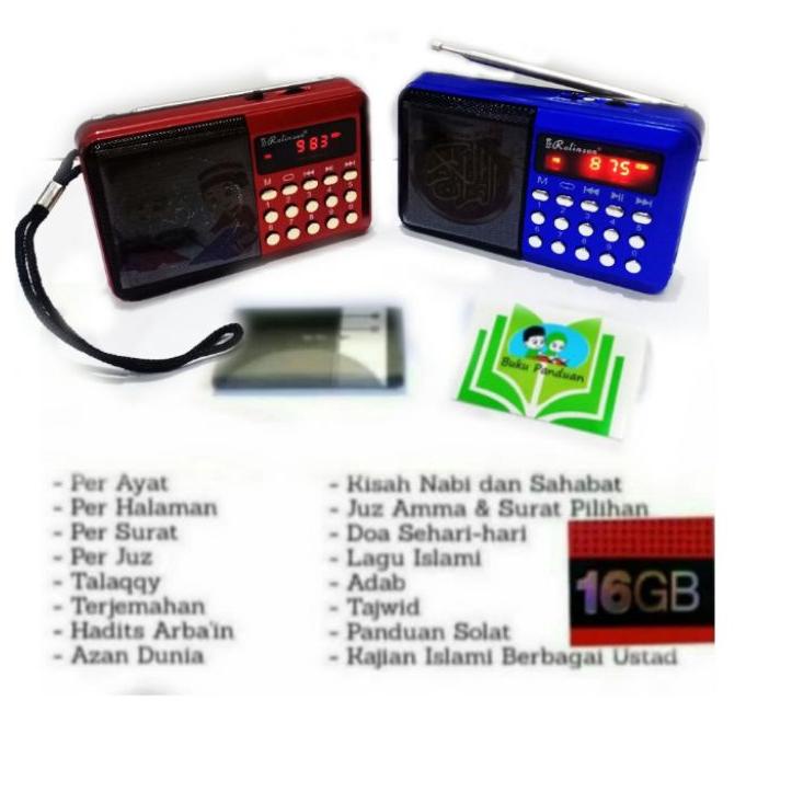 Langsung Kirim Speaker hafalan alquran 30juz Ada tombol repeat / speaker digital alquran rL 30 juz l