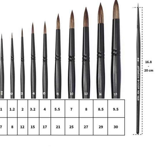 

Artemedia Mix Hair Brush B300R | MixHair | Kuas Lukis - 8