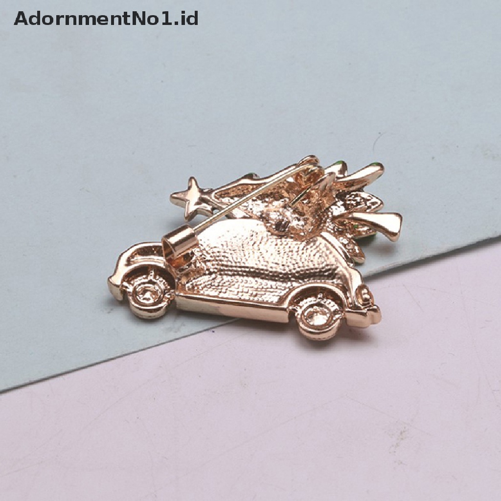 Bros Pin Enamel Desain Mobil Pohon Natal 00mm AdornmentNo1 Untuk Wanita