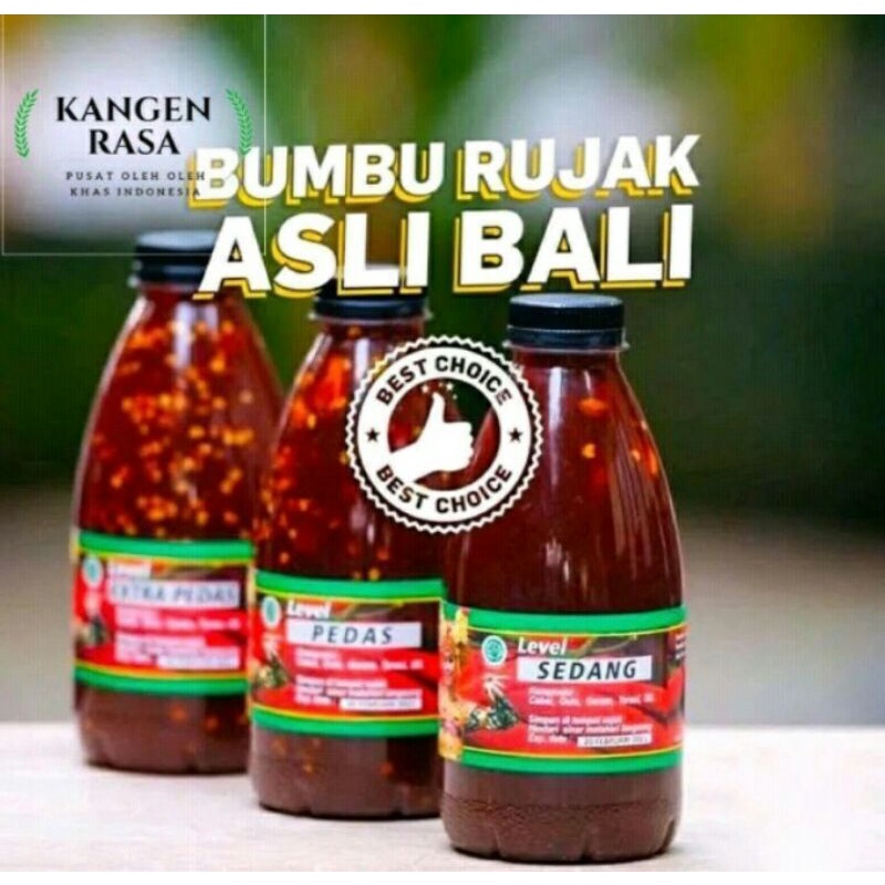 

BUMBU RUJAK ASLI BALI Kemasan 400ml