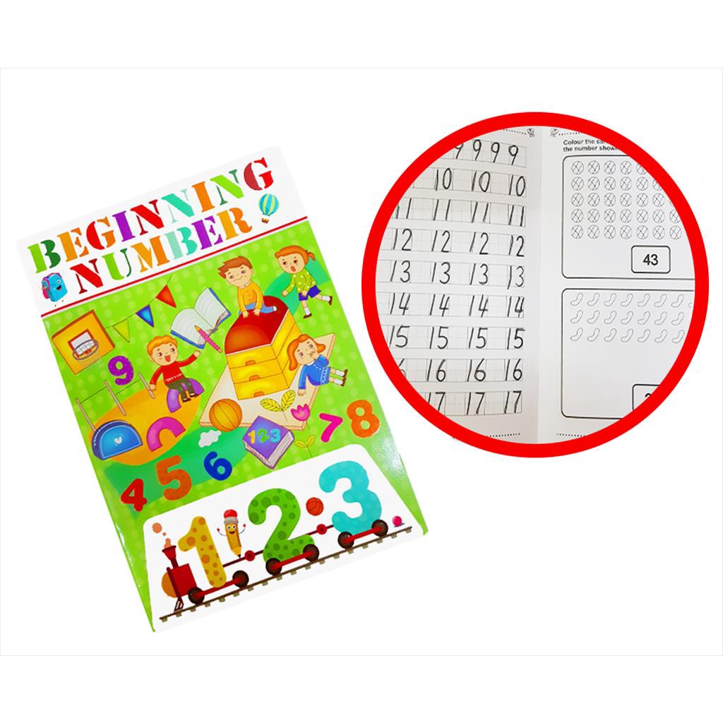 Buku Belajar Edukasi Anak Menghitung Dan Membaca/Buku Belajar Menulis/Beginning English Number 057