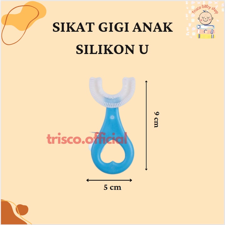 Trisco Sikat Gigi Anak Silikon Bentuk U Anti sedak Jombang