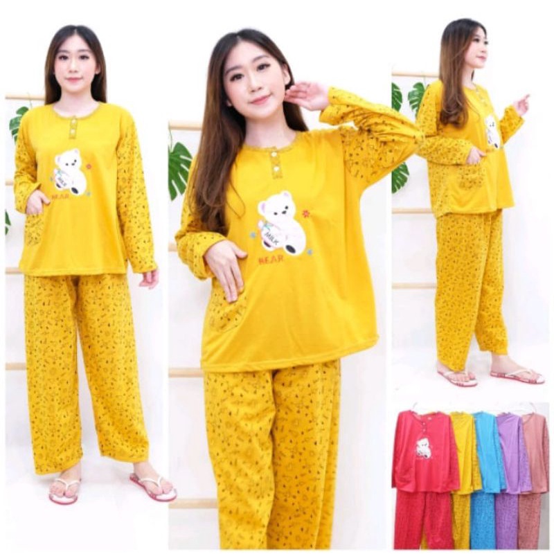 Stelan Lengan Panjang Jumbo / Piyama Jumbo / Babydoll Lengan Panjang Jumbo