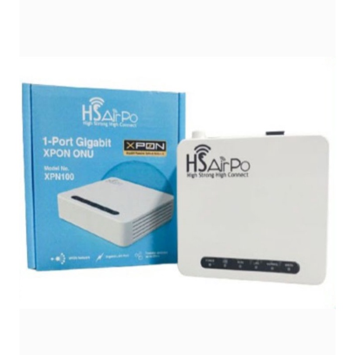 HSAirpo XPN100 Router Fiber Optik 1 Port Gigabit XPON ONU HS Airpo XPN100 N1