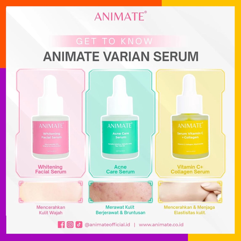 ANIMATE Face Serum 20ml / serum animate / serum anti acne