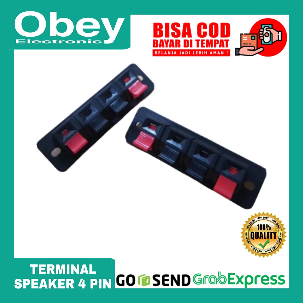 Terminal Speaker Jepit 4 Pin Kecil