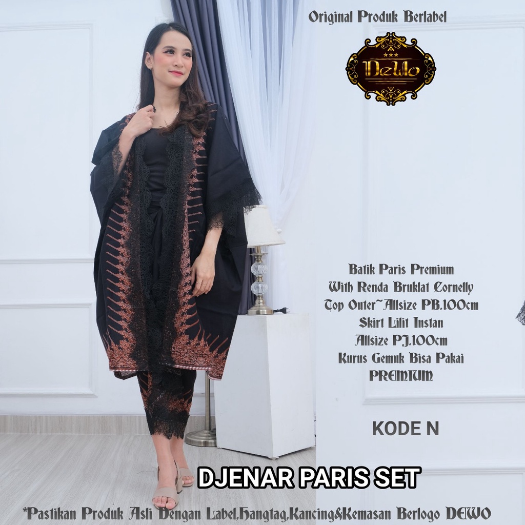 Setelan Batik Paris Djenar Kaftan