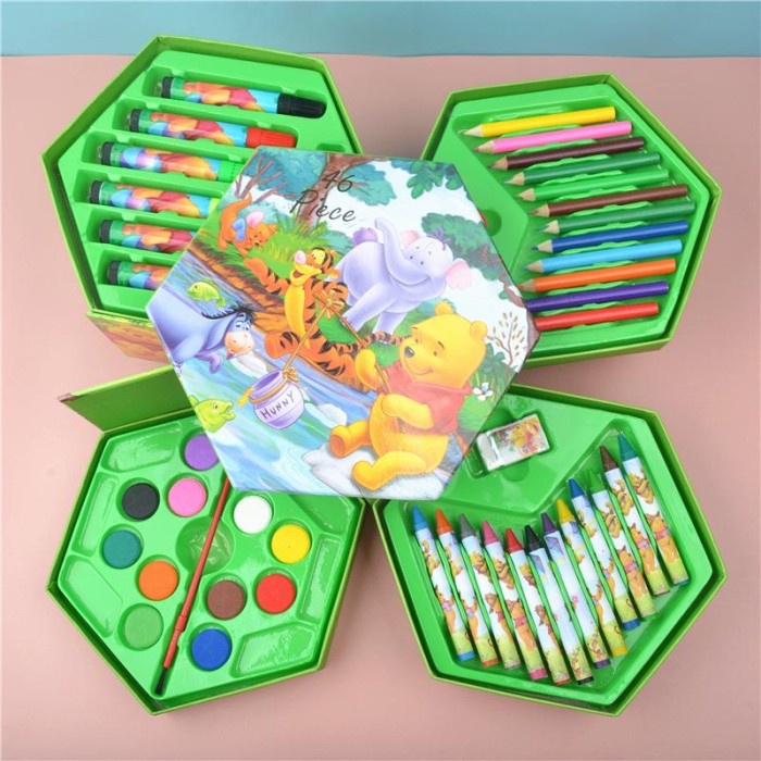 

[COD AKTIF] Crayon set 46 4 susun - Hijau