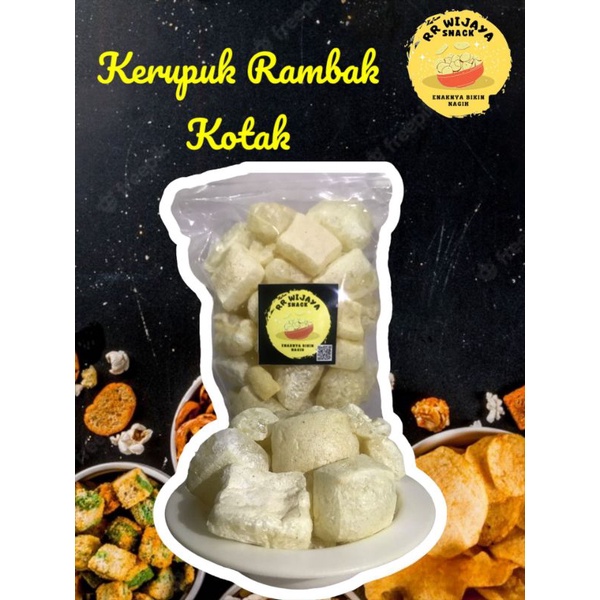 

Kerupuk Rambak Kotak Original Asli Kulit Sapi/ Dorokdok