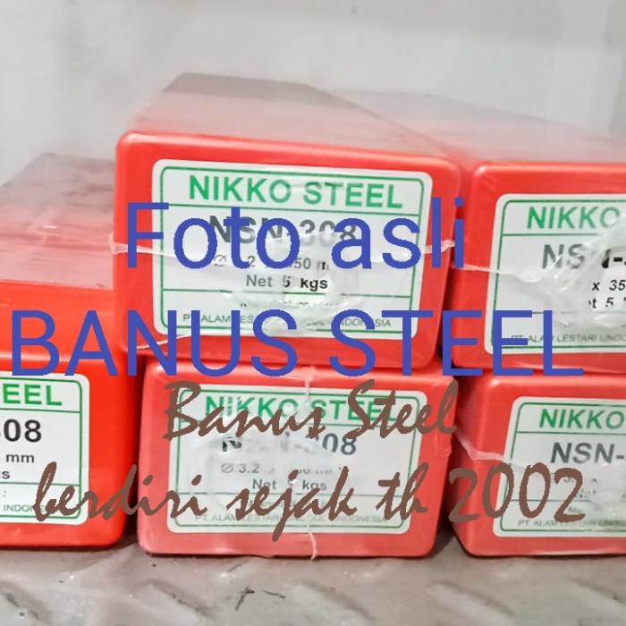 Kawat Las Stainless 2,6 Mm Nikko Steel Nsn 308 Kawat Las Cantum Per Kg