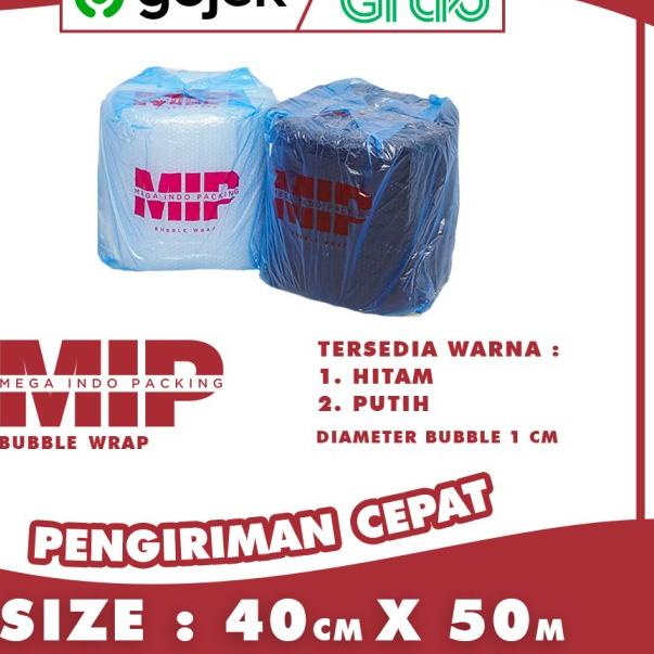 

BUBBLE WRAP ROLL 40 CM X 50 METER HITAM PUTIH MEGA INDO PACKING MIP - Mega 40cm Putih