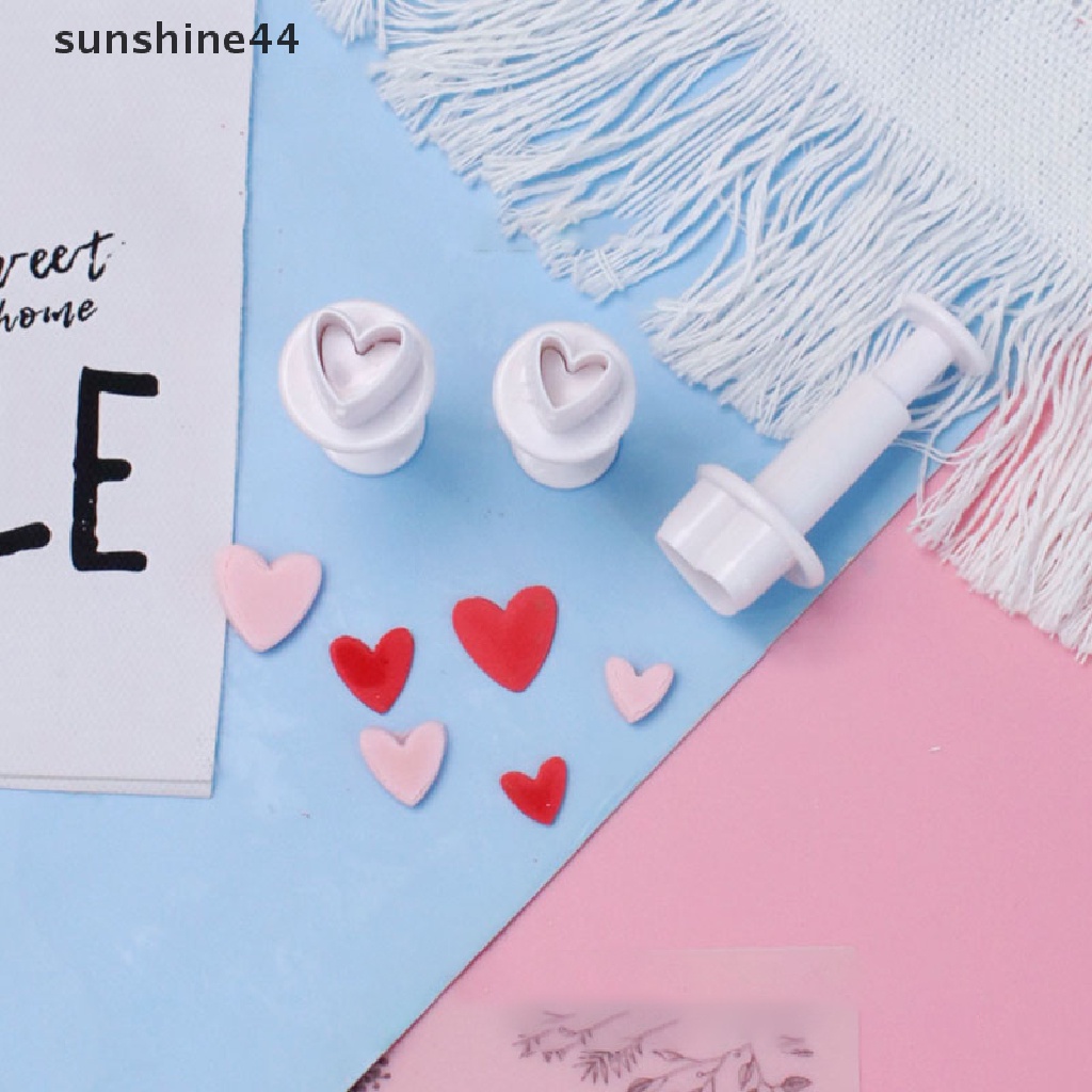 Sunshine 3 / 4 Pcs Cetakan Kue / Biskuit 3D DIY