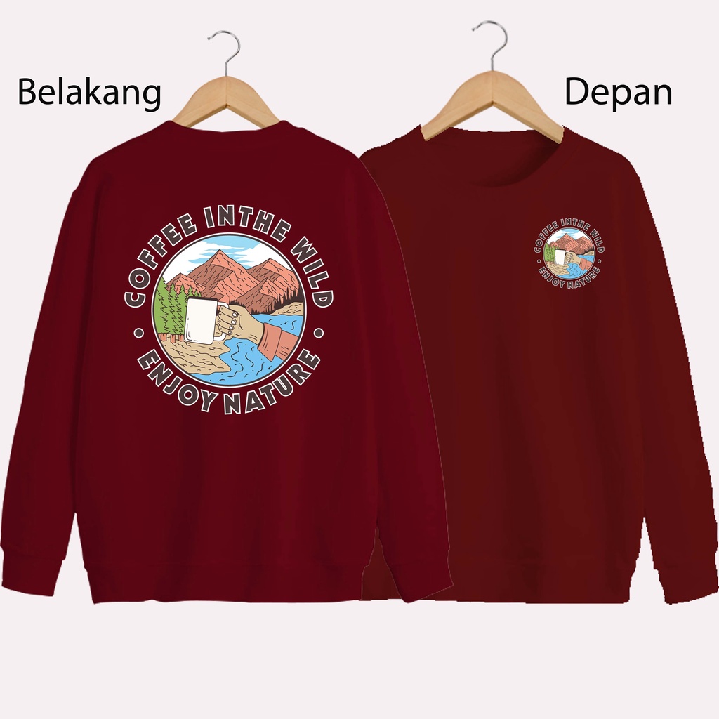 SWEATER UNISEX DB COFFE PRIA DAN WANITA  SWEATER JUMBO