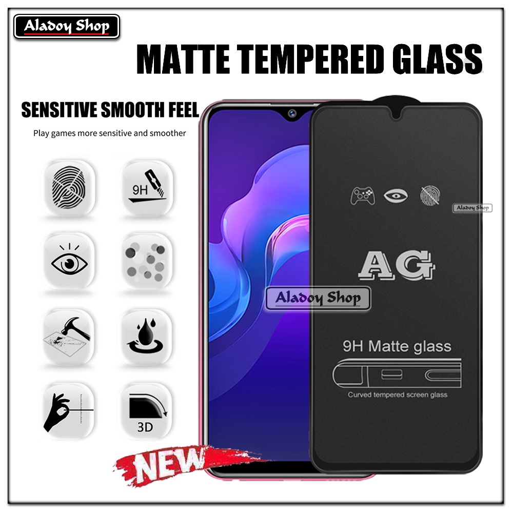 Vivo Y12/Y15/Y17 PAKET 2IN1 Tempered Glass Matte Anti Glare Full Layar dan Tempered Glass Kamera