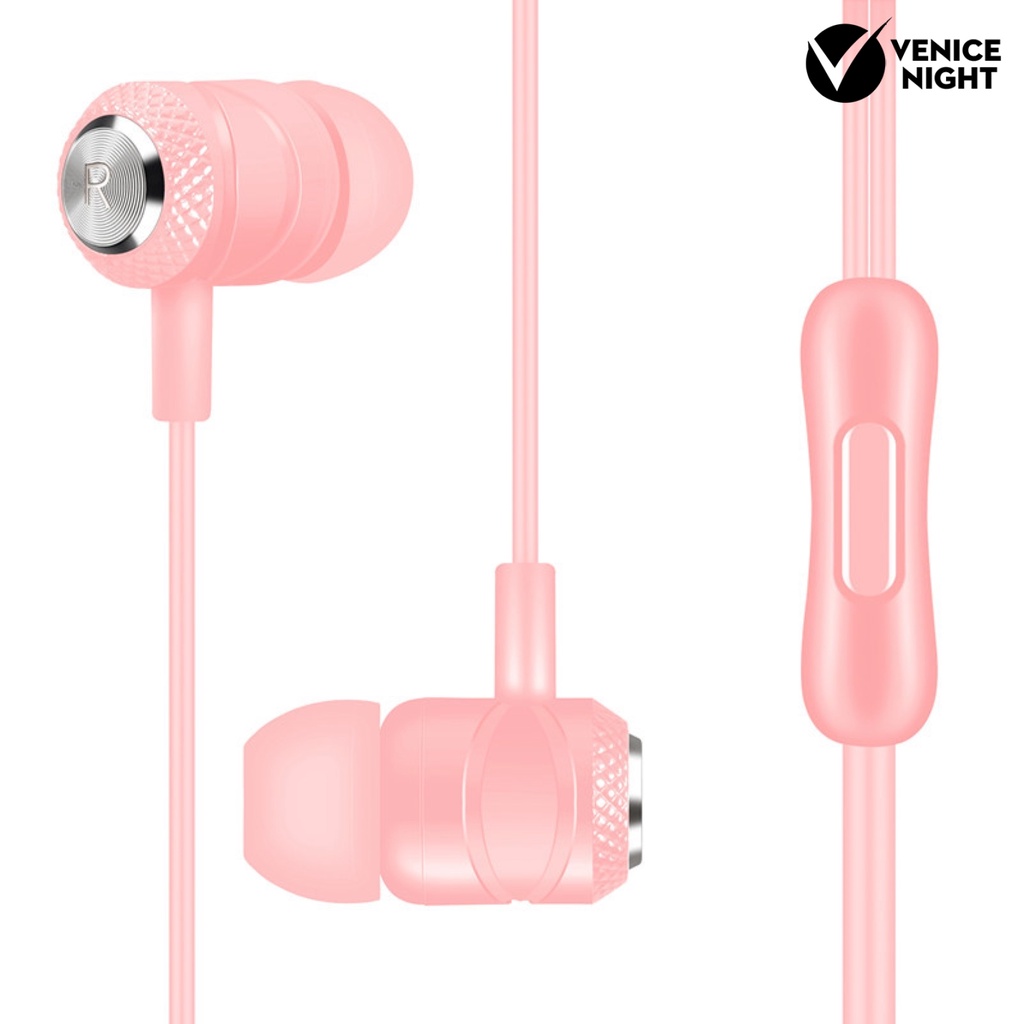 (VNEP) (Berkabel) Universal In-ear Cord Music Subwoofer Earphone untuk Smart Phone Komputer Tablet