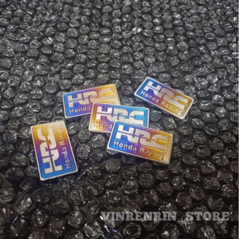 emblem HRC titanium untuk cover sensor Vario