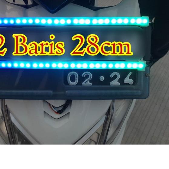 Led tail lamp RGB motor pelangi 28cm - Satu Baris