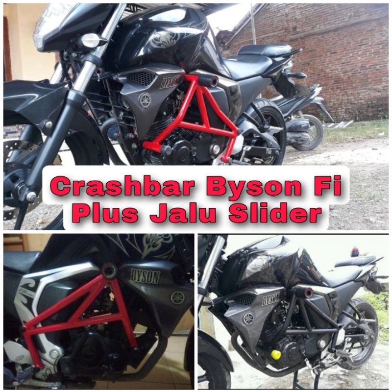 Crashbar Byson Fi plus Jalu Slider Agna Tubular Yamaha Byson Injeksi Fi