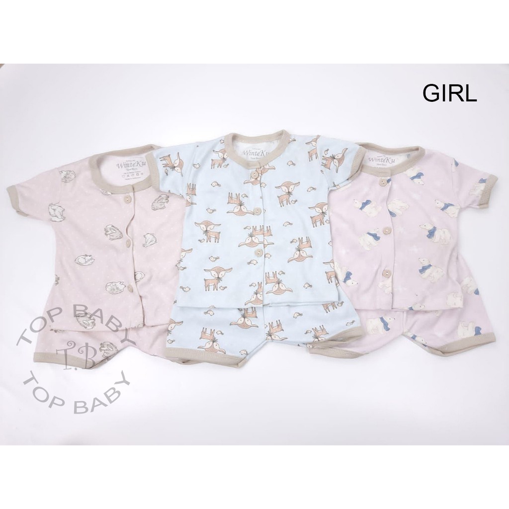 Piayama Anak Winteku Setelan Kancing Pendek - 4640
