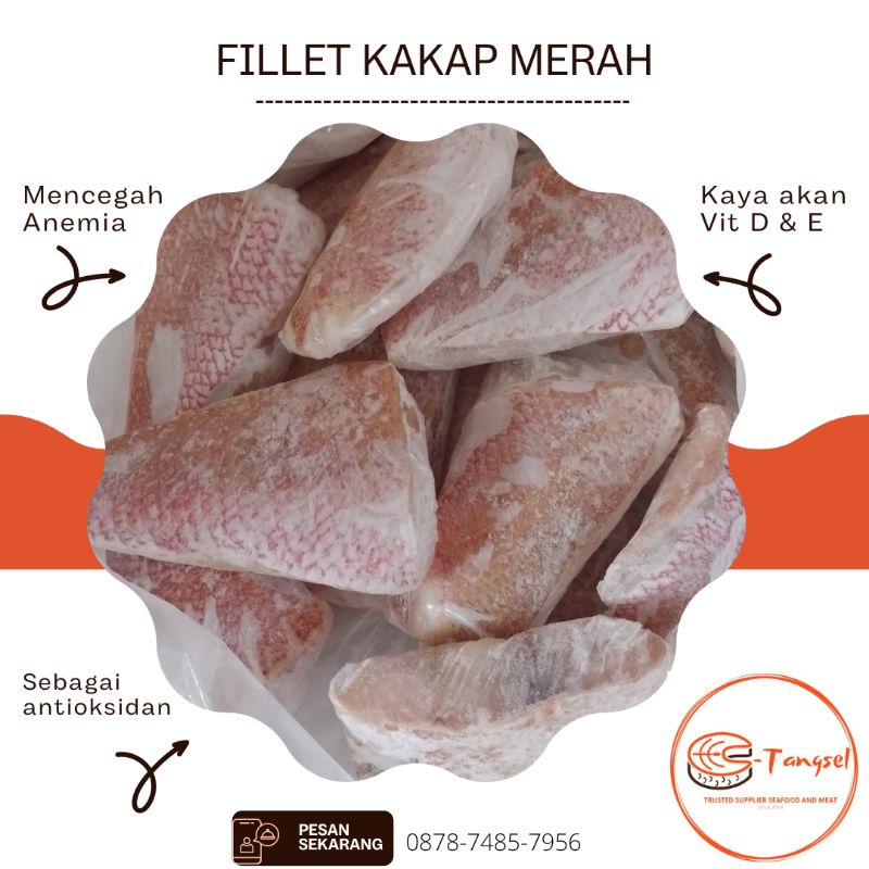 

Ikan Fillet Kakap Merah / Fillet Kakap Merah 500 gram & 1000 gram