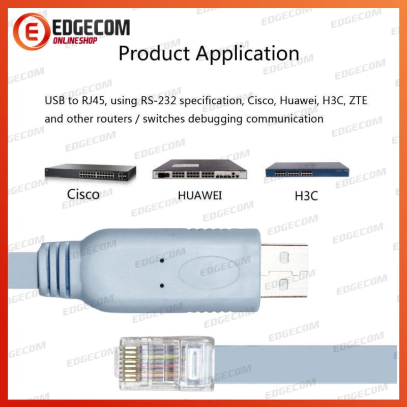 Kabel Console FTDI USB to RJ45 kabel Cisco Console 1,8 Meter