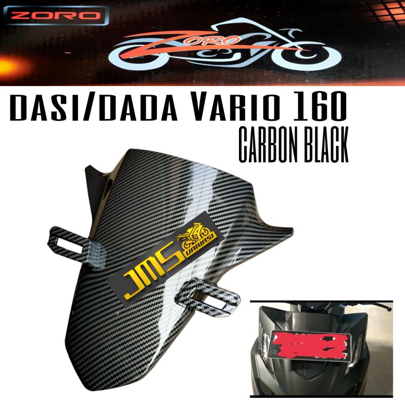 cover carbon tameng plat no dada/dasi carbon vario160 zoro