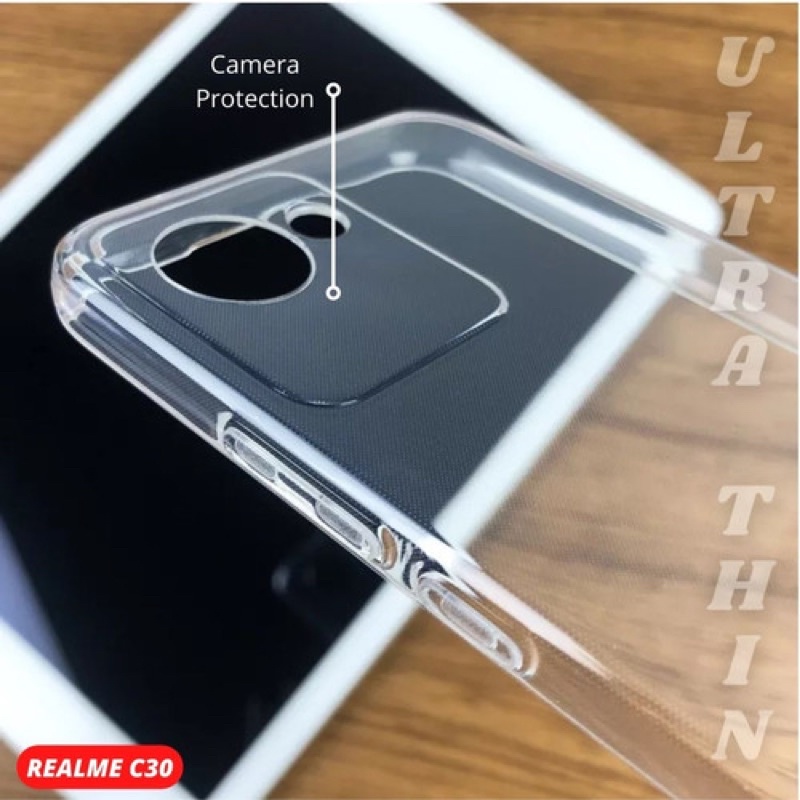 HD Clear Case Realme C30/ C31/ C33/ C35/ C20/ C21/C21Y/ 2 Pro/ U1 Softcase Tebal 2.0mm Transparant