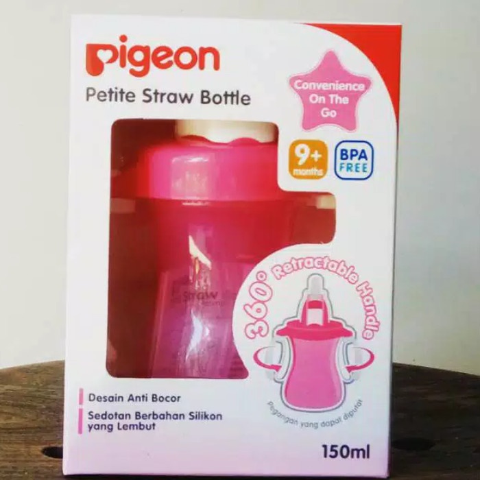 Dot Pigeon Petite Straw Bottle 150Ml Botol Minum Anak Dengan Sedotan