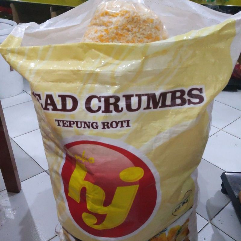 

Tepung roti kuning premium merk HJ Bread Crumbs 250gr dan 500gr