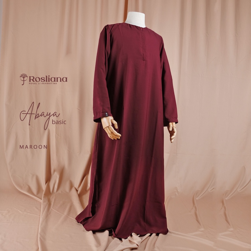 Abaya Basic ROSLIANA Baju Gamis Wanita Muslimah