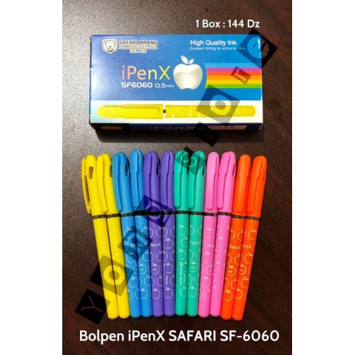 

PULPEN GEL PEN IPEN X APEL SF6060 0.5MM / BOLPEN PENA APPLE SF8080 SAFARI (PCS) - BOLPOIN BALLPOINT IPEN WARNA PASTEL MURAH GROSIR BAGUS