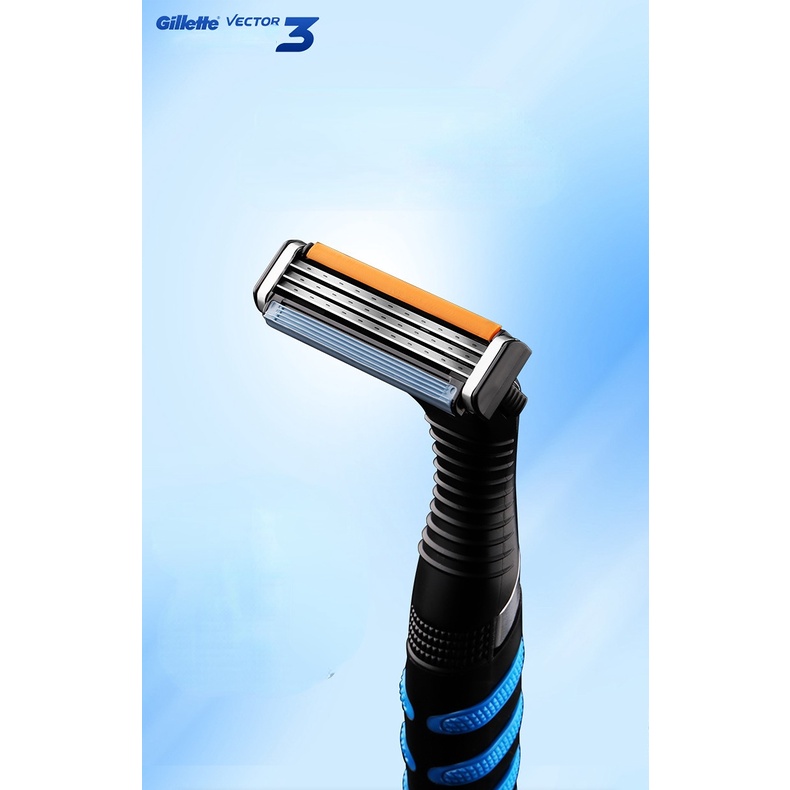 Alat Cukur Manual gillette Vector3/Alat Cukur Geely Pria/gillette vector