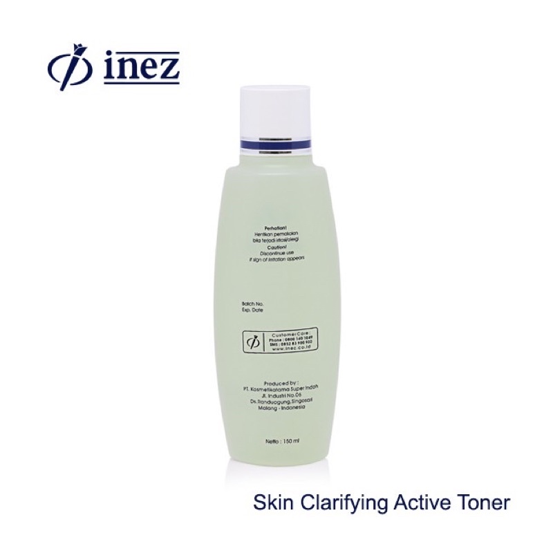 Inez Skin Clarifying Active Toner For All Skin Types 150ML