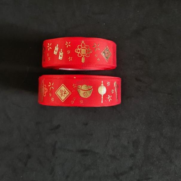 

pita imlek CNY satin 2.5cm limited edition ( 20meter&45meter) - lampion 45m