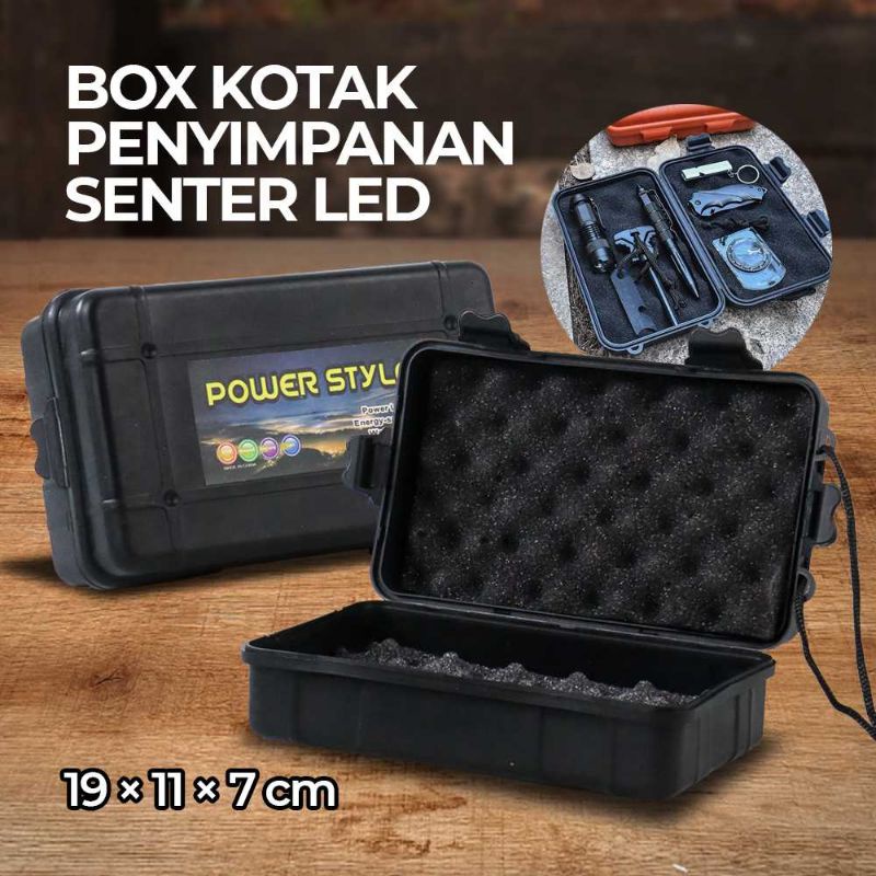 Box Kotak Penyimpanan Plastik Senter LED 19 x 11 x 7 cm - No.04